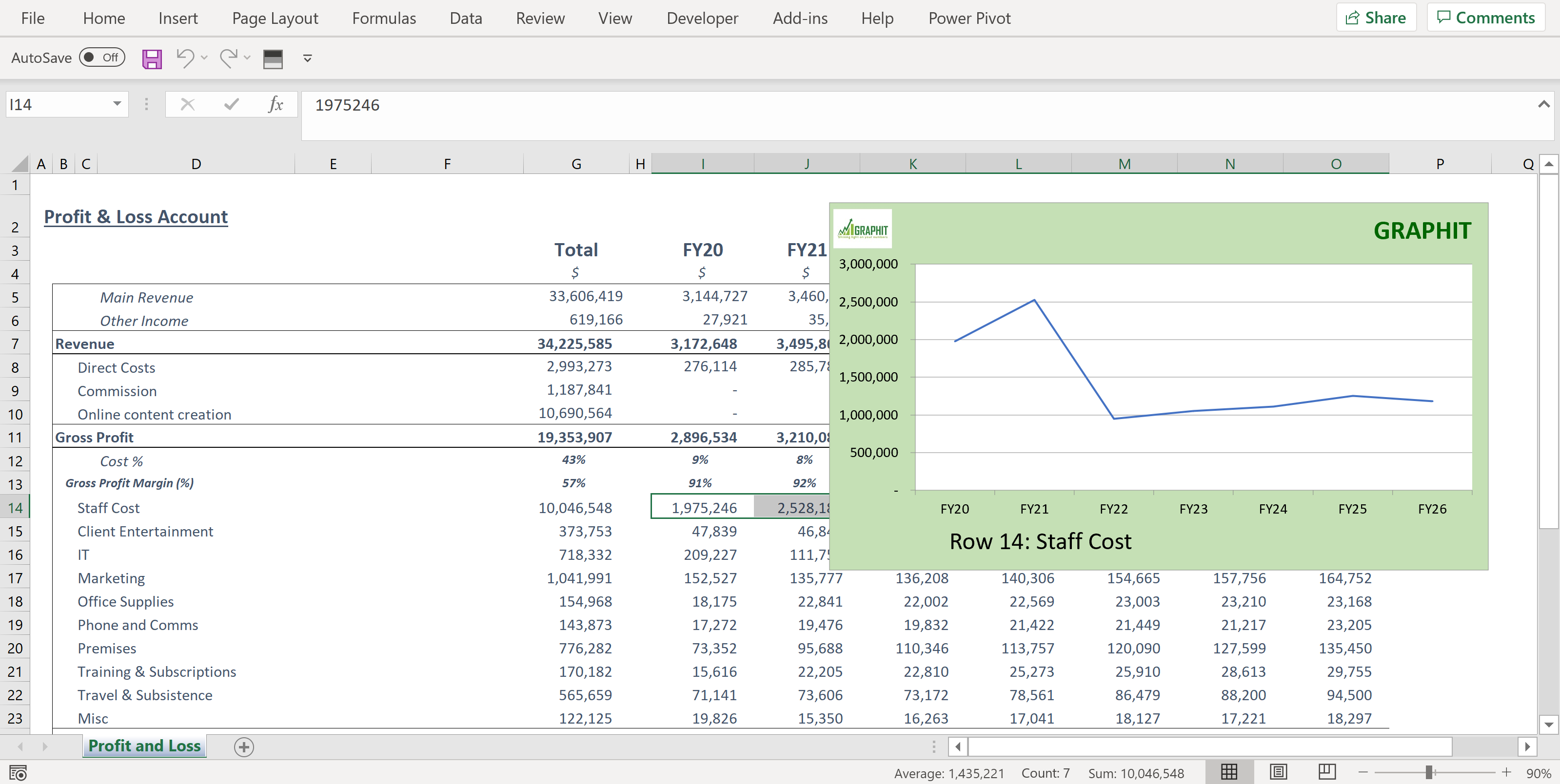 Instant Interactive Excel Pop-up Graphs. Click to see how easy